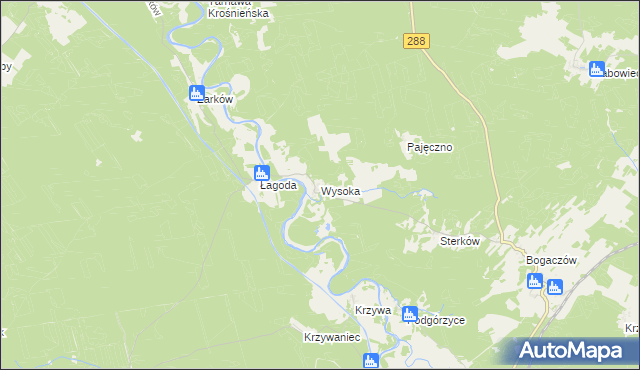 mapa Wysoka gmina Nowogród Bobrzański, Wysoka gmina Nowogród Bobrzański na mapie Targeo