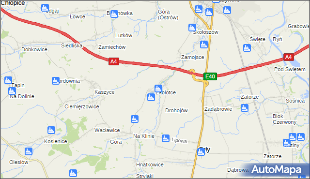 mapa Zabłotce gmina Radymno, Zabłotce gmina Radymno na mapie Targeo