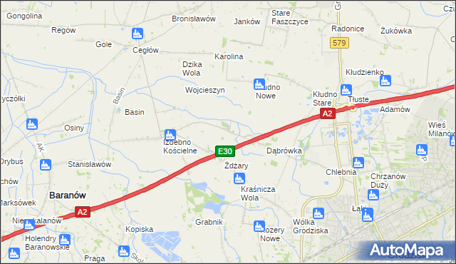 mapa Zabłotnia, Zabłotnia na mapie Targeo