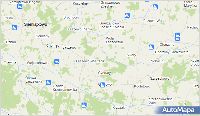 mapa Zaborze Krzeczanowskie, Zaborze Krzeczanowskie na mapie Targeo