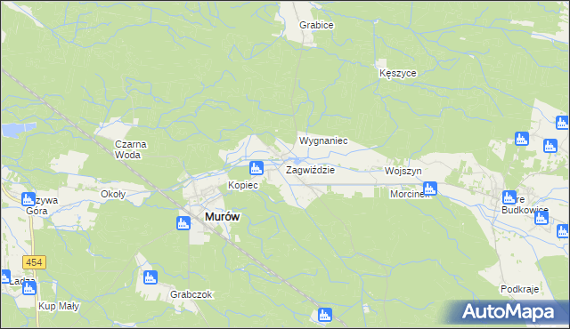 mapa Zagwiździe, Zagwiździe na mapie Targeo