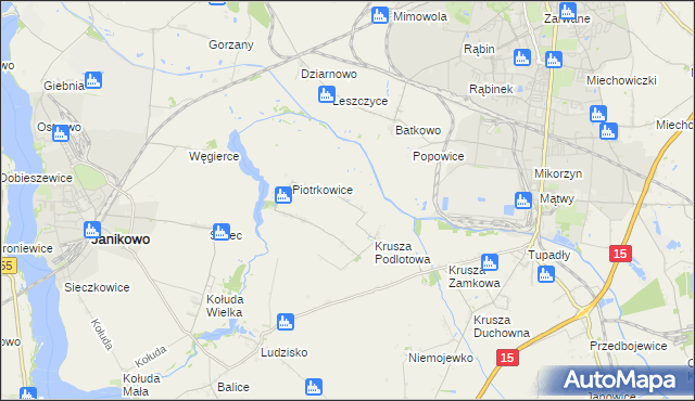 mapa Żalinowo, Żalinowo na mapie Targeo