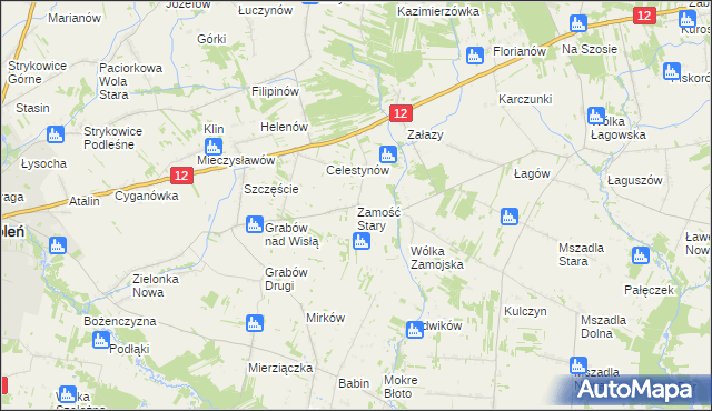 mapa Zamość Stary, Zamość Stary na mapie Targeo