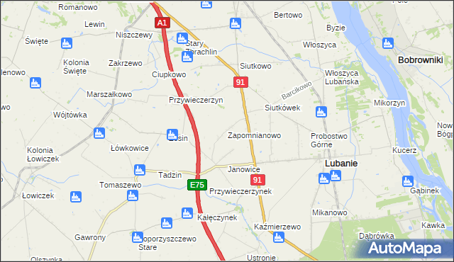 mapa Zapomnianowo, Zapomnianowo na mapie Targeo