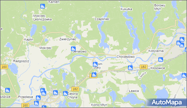 mapa Zatom Nowy, Zatom Nowy na mapie Targeo