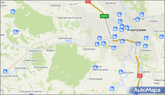 mapa Zażółkiew, Zażółkiew na mapie Targeo