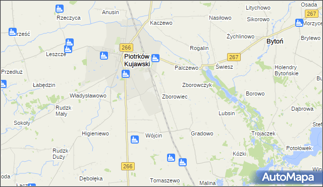 mapa Zborowiec, Zborowiec na mapie Targeo