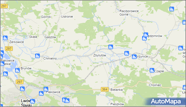 mapa Zbylutów, Zbylutów na mapie Targeo