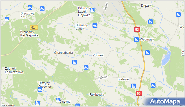 mapa Zdunek, Zdunek na mapie Targeo