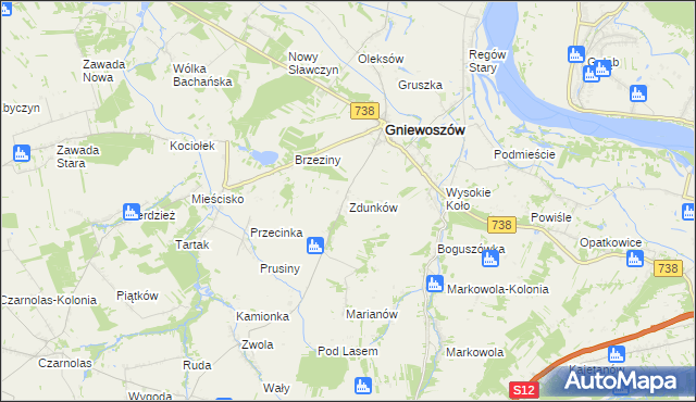 mapa Zdunków, Zdunków na mapie Targeo