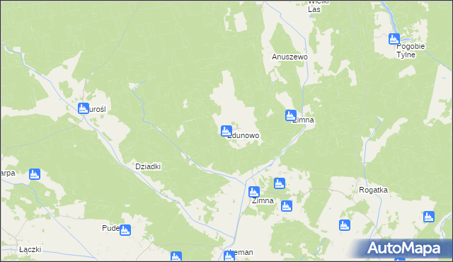 mapa Zdunowo gmina Pisz, Zdunowo gmina Pisz na mapie Targeo