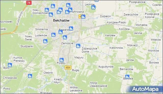 mapa Zdzieszulice Dolne, Zdzieszulice Dolne na mapie Targeo