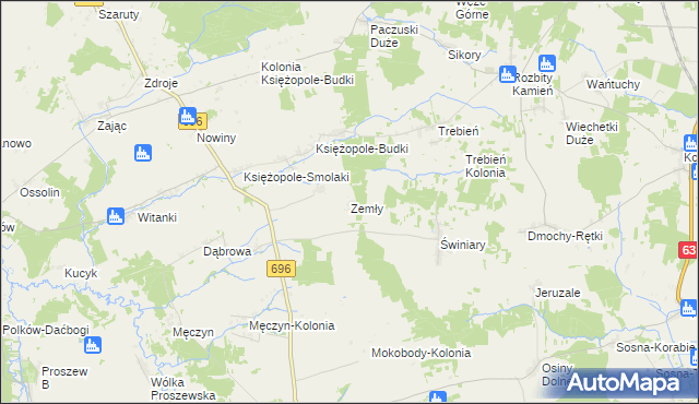 mapa Zemły, Zemły na mapie Targeo