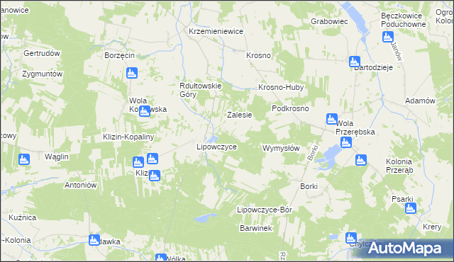 mapa Żencin, Żencin na mapie Targeo