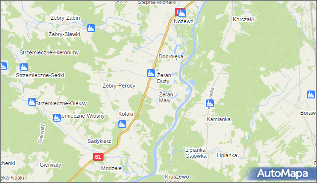 mapa Żerań Mały, Żerań Mały na mapie Targeo