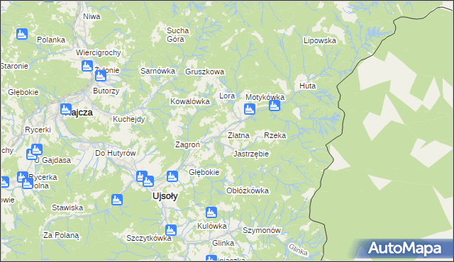 mapa Złatna, Złatna na mapie Targeo