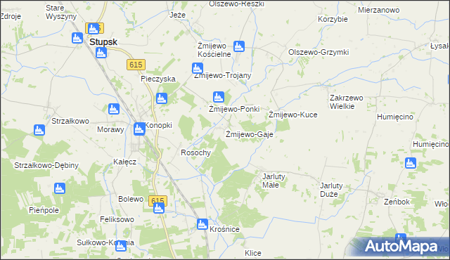 mapa Żmijewo-Gaje, Żmijewo-Gaje na mapie Targeo