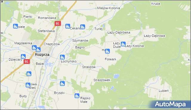 mapa Zmożna Wola, Zmożna Wola na mapie Targeo