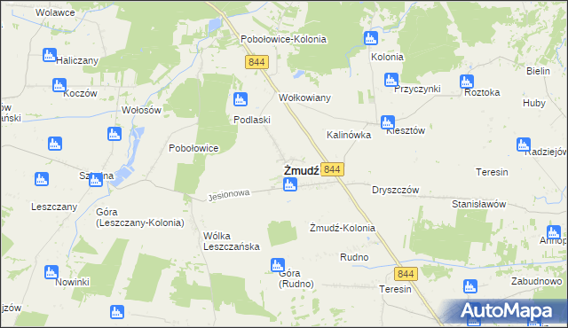 mapa Żmudź, Żmudź na mapie Targeo