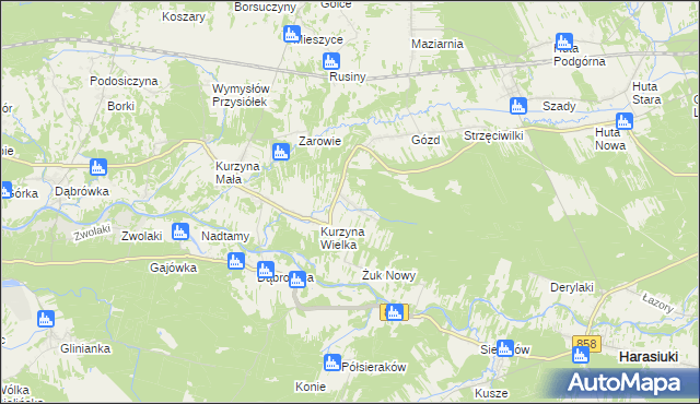 mapa Żuk Stary, Żuk Stary na mapie Targeo