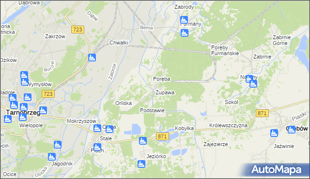 mapa Żupawa, Żupawa na mapie Targeo