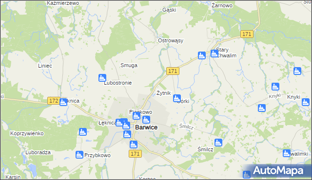 mapa Żytnik, Żytnik na mapie Targeo