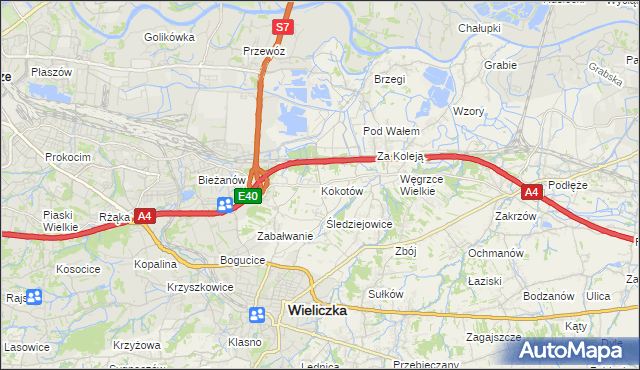 mapa Kokotów, Kokotów na mapie Targeo