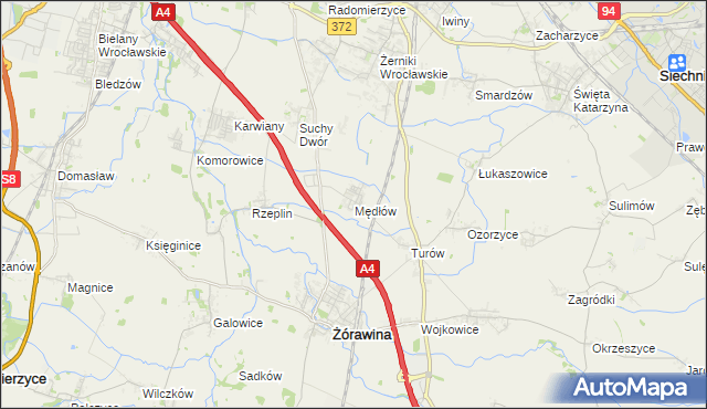 mapa Mędłów, Mędłów na mapie Targeo