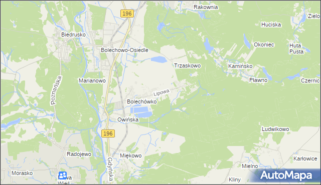 mapa Potasze, Potasze na mapie Targeo