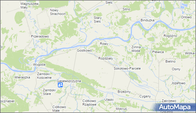 mapa Rozdziały, Rozdziały na mapie Targeo