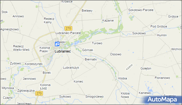 mapa Siarczyce, Siarczyce na mapie Targeo
