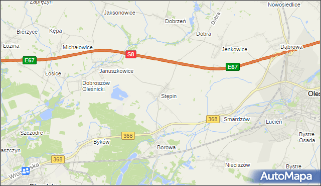 mapa Stępin, Stępin na mapie Targeo