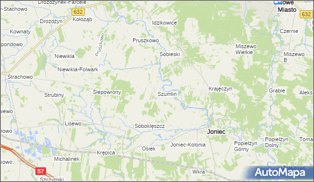 mapa Szumlin, Szumlin na mapie Targeo