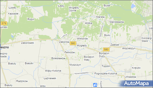 mapa Wyględy, Wyględy na mapie Targeo