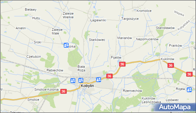 mapa Berdychów, Berdychów na mapie Targeo