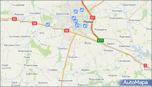 mapa Bońki, Bońki na mapie Targeo