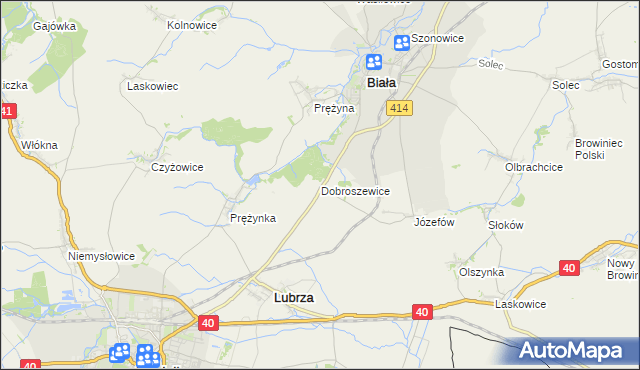 mapa Dobroszewice, Dobroszewice na mapie Targeo