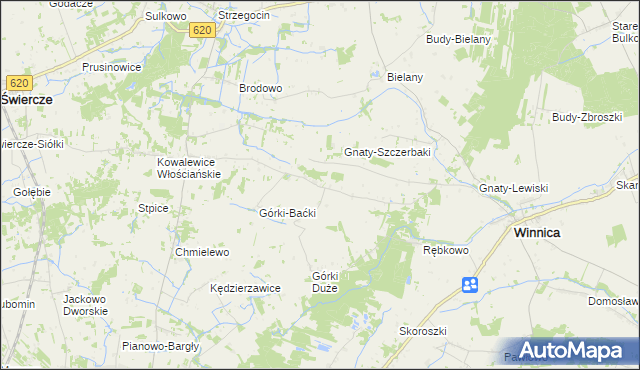 mapa Górki-Witowice, Górki-Witowice na mapie Targeo