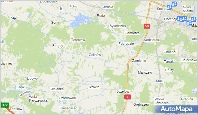 mapa Jędrzejnik, Jędrzejnik na mapie Targeo