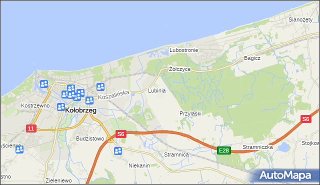 mapa Kądzielno, Kądzielno na mapie Targeo