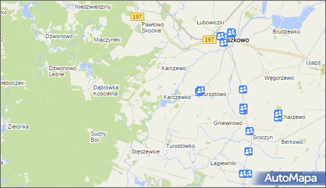 mapa Karczewko, Karczewko na mapie Targeo