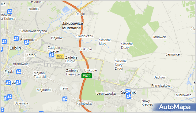 mapa Kolonia Świdnik Mały, Kolonia Świdnik Mały na mapie Targeo