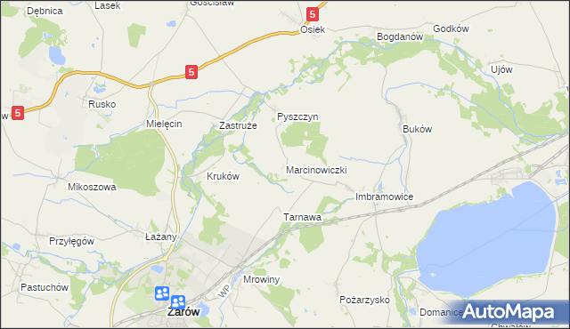 mapa Marcinowiczki, Marcinowiczki na mapie Targeo