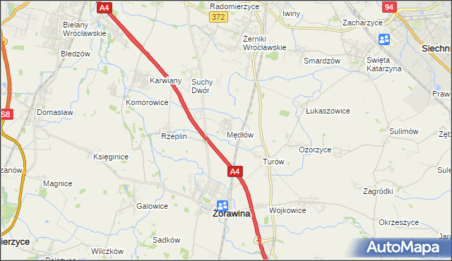 mapa Mędłów, Mędłów na mapie Targeo