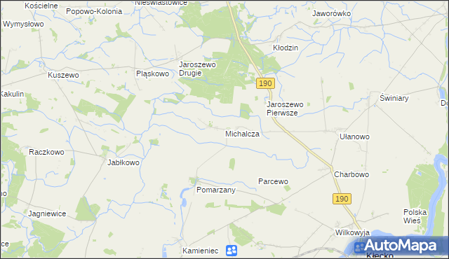mapa Michalcza, Michalcza na mapie Targeo