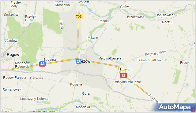 mapa Mikulin-Parcela, Mikulin-Parcela na mapie Targeo