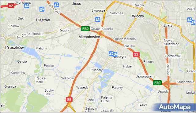 mapa Nowe Grocholice, Nowe Grocholice na mapie Targeo