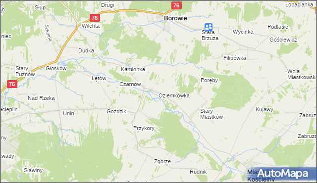 mapa Oziemkówka, Oziemkówka na mapie Targeo