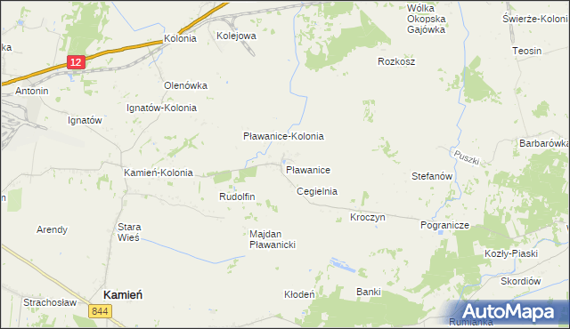 mapa Pławanice, Pławanice na mapie Targeo