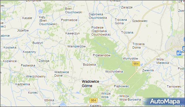 mapa Przebendów, Przebendów na mapie Targeo